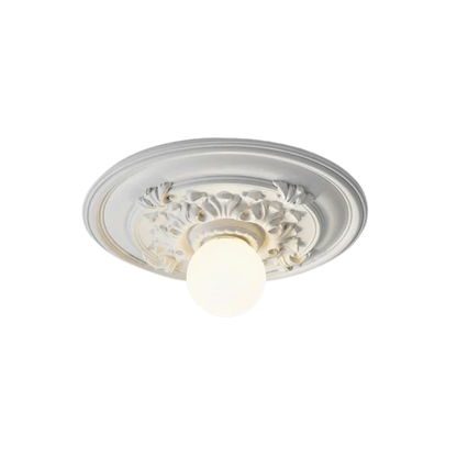 Sculpted Charm Taklampa – Tidlös Retroinspirerad Plafond i Snidad Resin med LED