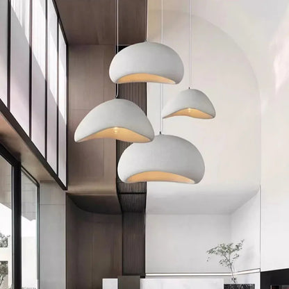 Japandi wabi sabi taklampa med skandinavisk japansk design för vardagsrum sovrum och matsal