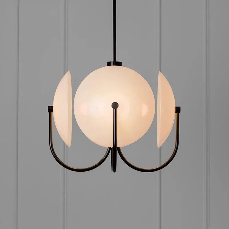 Modern takpendel i minimalistisk design med glaskupa för matsal sovrum vardagsrum