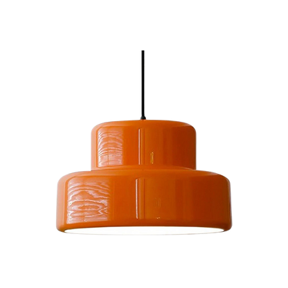 Retro orange taklampa med justerbar höjd för kök matsal vardagsrum