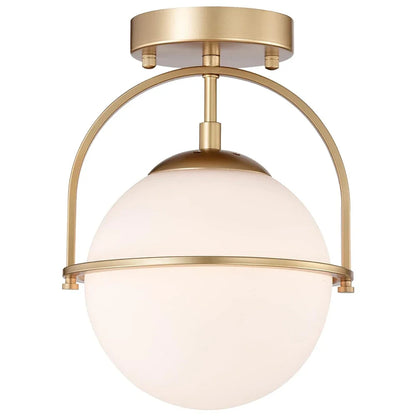 Modern plafondlampa i glas och metall elegant taklampa för sovrum hall vardagsrum