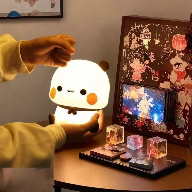 Pandapat | LED-djurnattlampa för barn – mysig och säker belysning till sovrum