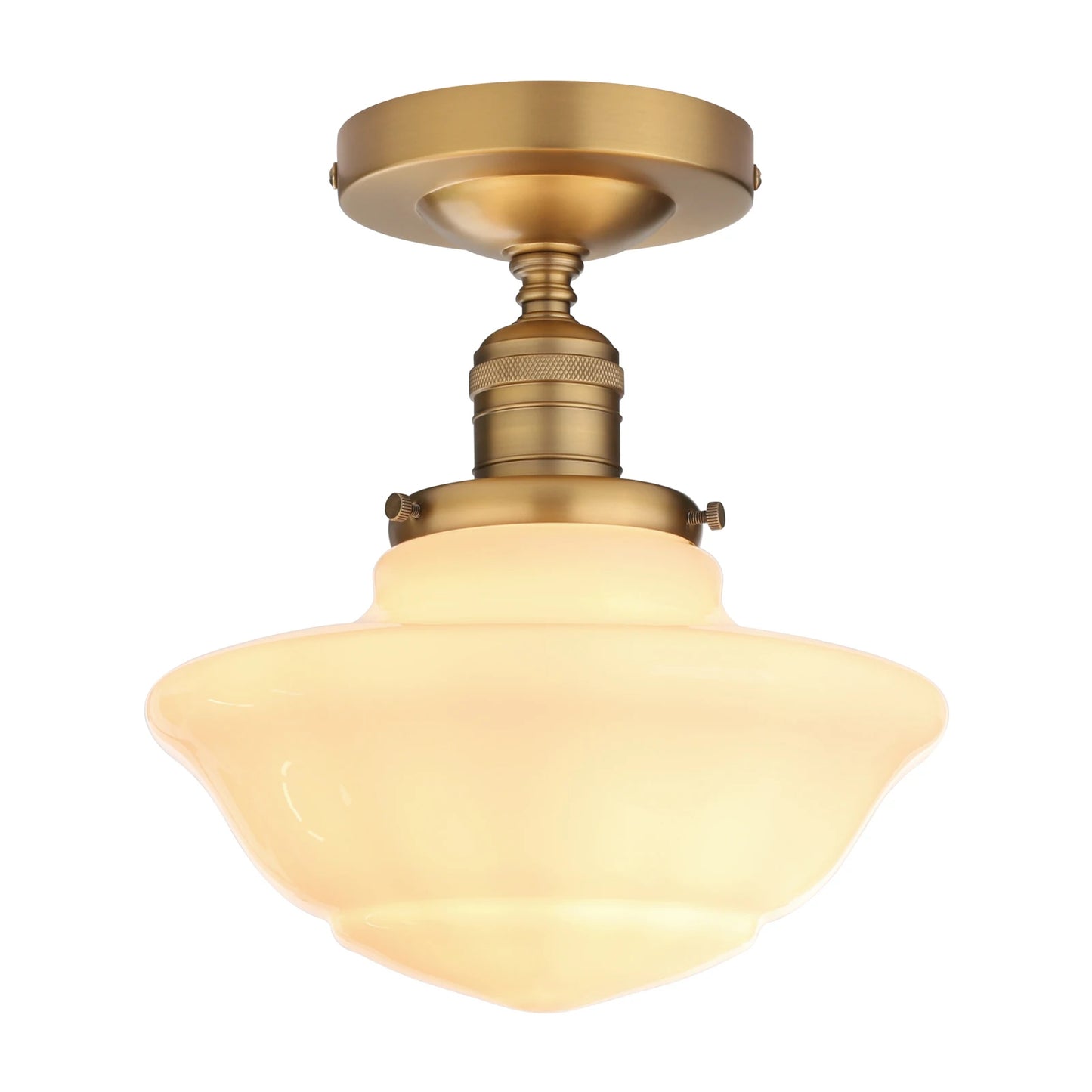 Plafondlampa i retro design med opalglas taklampa för kök hall sovrum vardagsrum