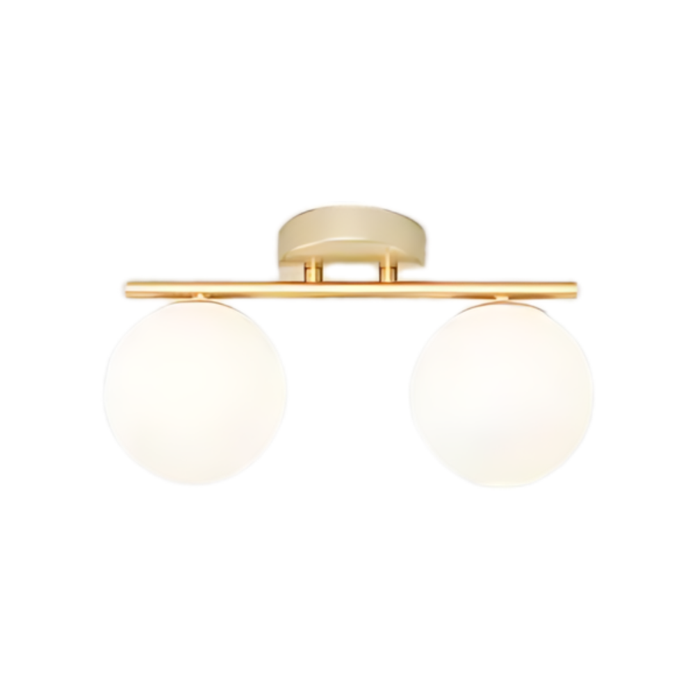 Modern taklampa i metall och glas – dimbar LED-plafond för vardagsrum och sovrum