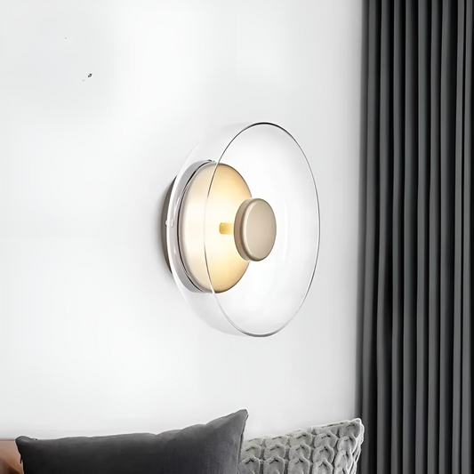 Modern vägglampa i glas LED för sovrum vardagsrum hall inredning