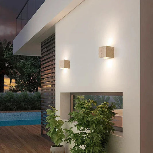 Sabiglow | Modern Wabi-Sabi LED-vägglampa – för inomhus och utomhusbruk
