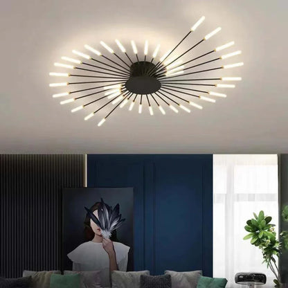 Modern LED taklampa i fyrverkeridesign för vardagsrum och matsal