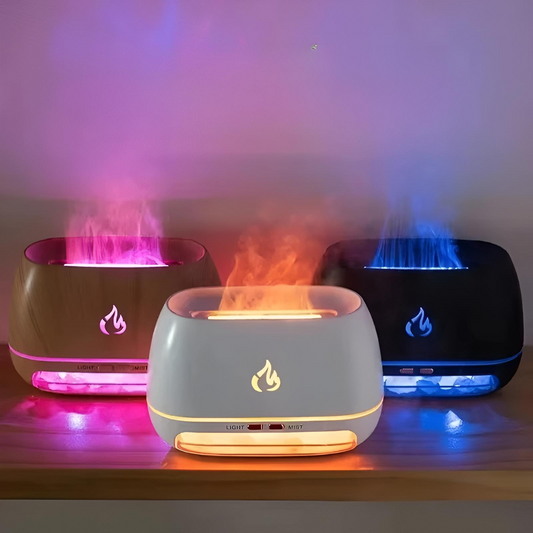7-Färger Himalaya Salt Aromaterapi Luftfuktare med LED Ljus