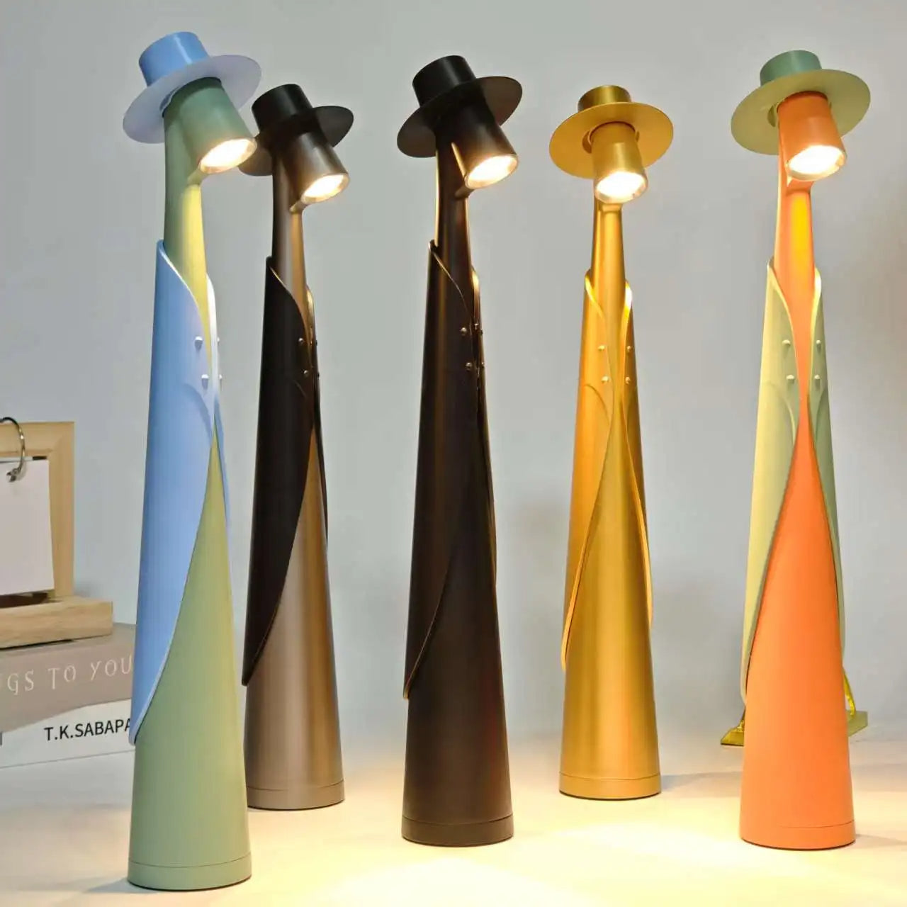 Glowaura | Uppladdningsbar LED-lampa med touch – steglös dimning för bord och sovrum