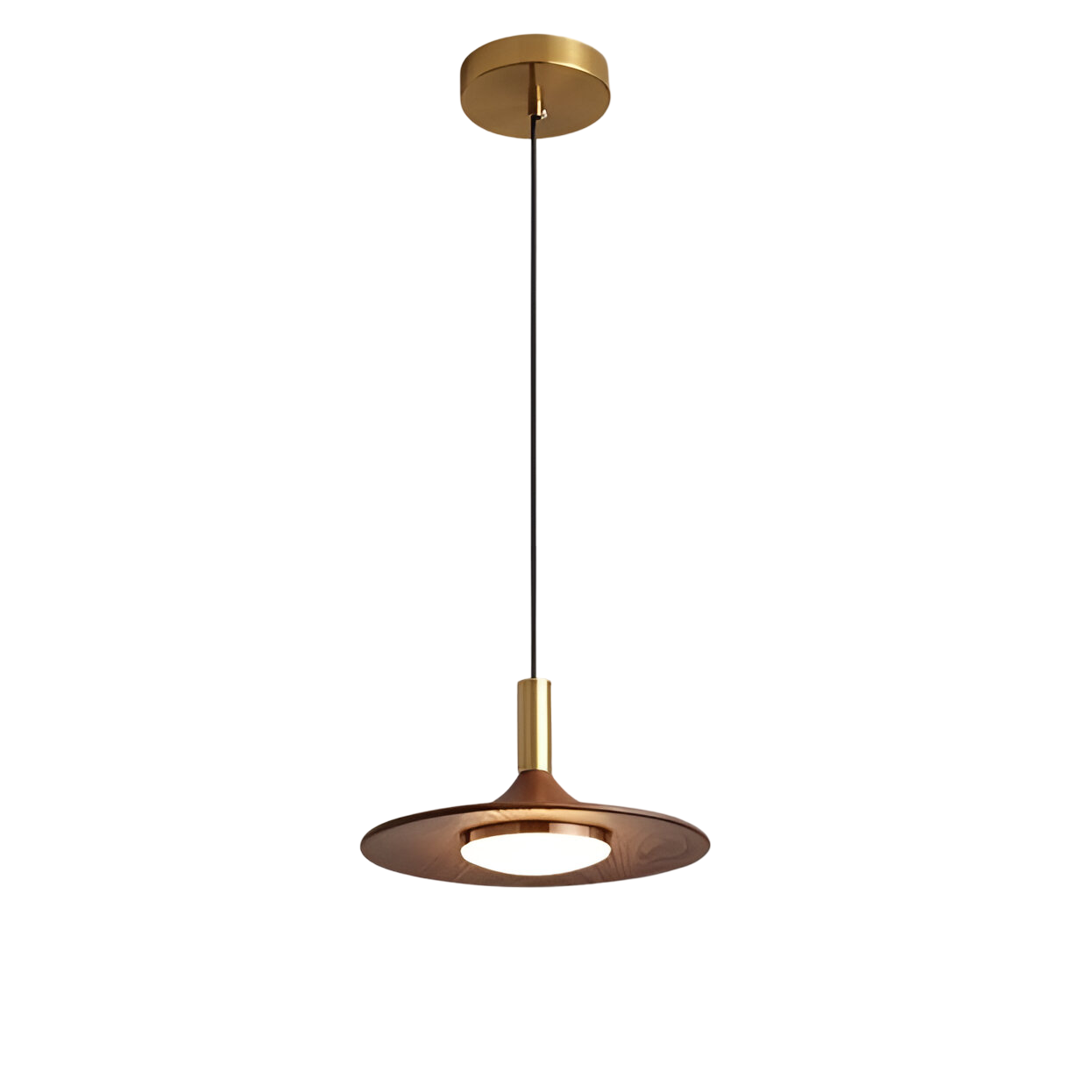 Nordisk takpendel i koppar med justerbar lampskärm för kök och vardagsrum