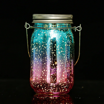 Sunglow | Solar Mason Jar-lykta – dekorativ solcellsbelysning för uteplats och gård