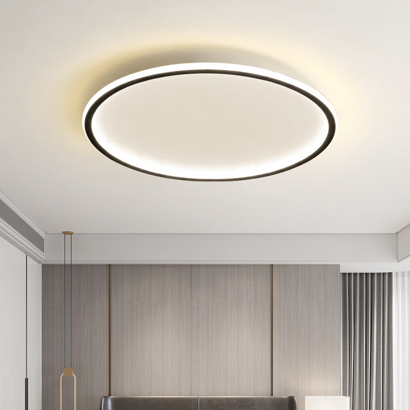 Rund skandinavisk taklampa i minimalistisk design med LED-belysning