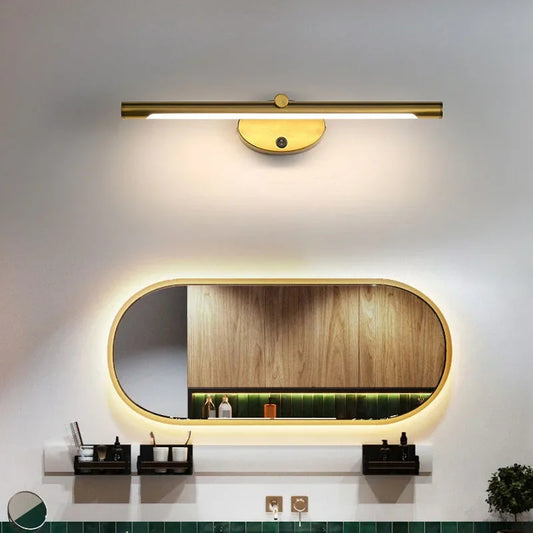 Modern LED vägglampa med touch funktion för badrum spegel och sovrum