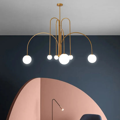 Modern minimalistisk taklampa med flera ljuskällor