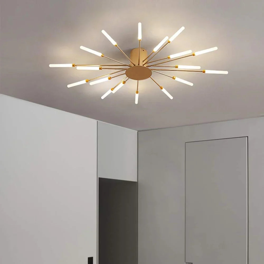 Modern LED taklampa i fyrverkeridesign för vardagsrum och matsal