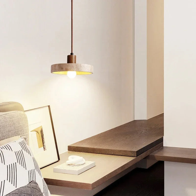 Cavalume | Taklampa i natursten med E27 LED-lampa – elegant och modern