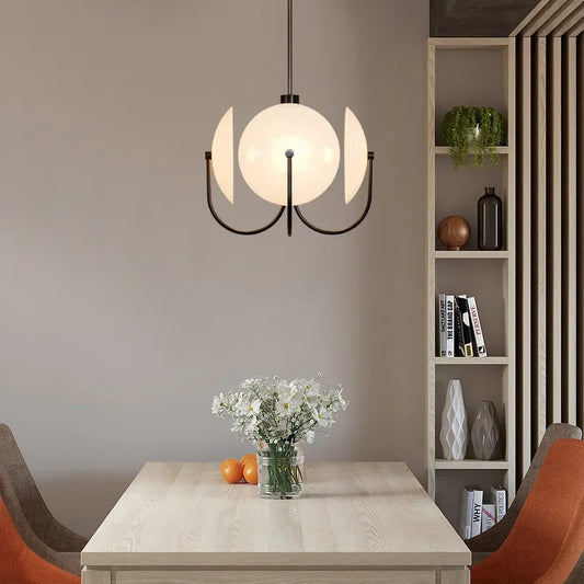Modern takpendel i minimalistisk design med glaskupa för matsal sovrum vardagsrum