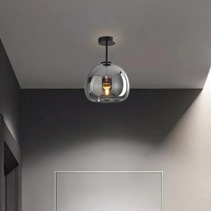 Modern taklampa i svart och guld med glasdetaljer – elegant LED plafond för vardagsrum, sovrum och matsal