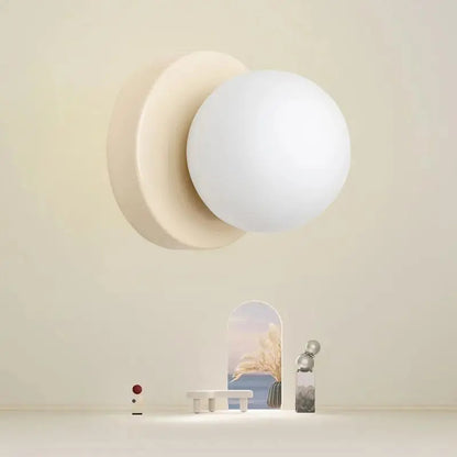 Minimalistisk vägglampa i glas och metall med LED för sovrum hall trappa
