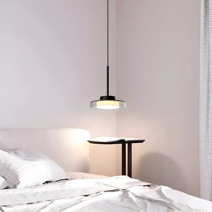 Nordisk modern LED taklampa med tre ljuskällor i järn och akryl för matsal vardagsrum kök