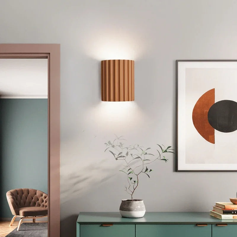 Modern vägglampa i resin LED för sovrum vardagsrum hall inomhus