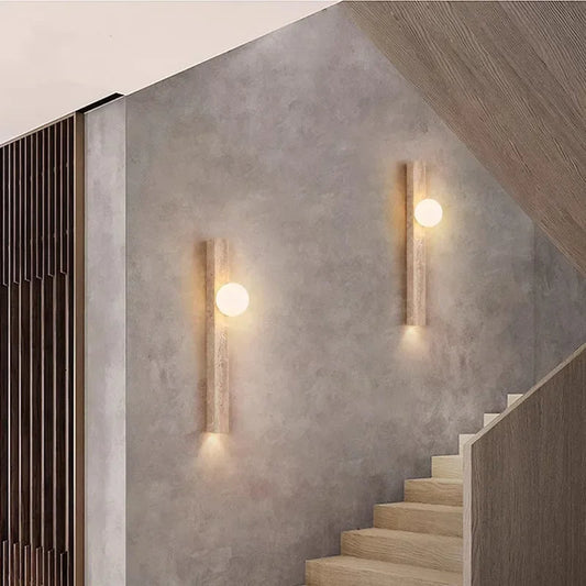 Lumicave | Retro vägglampa i sten – perfekt för sovrum och hall