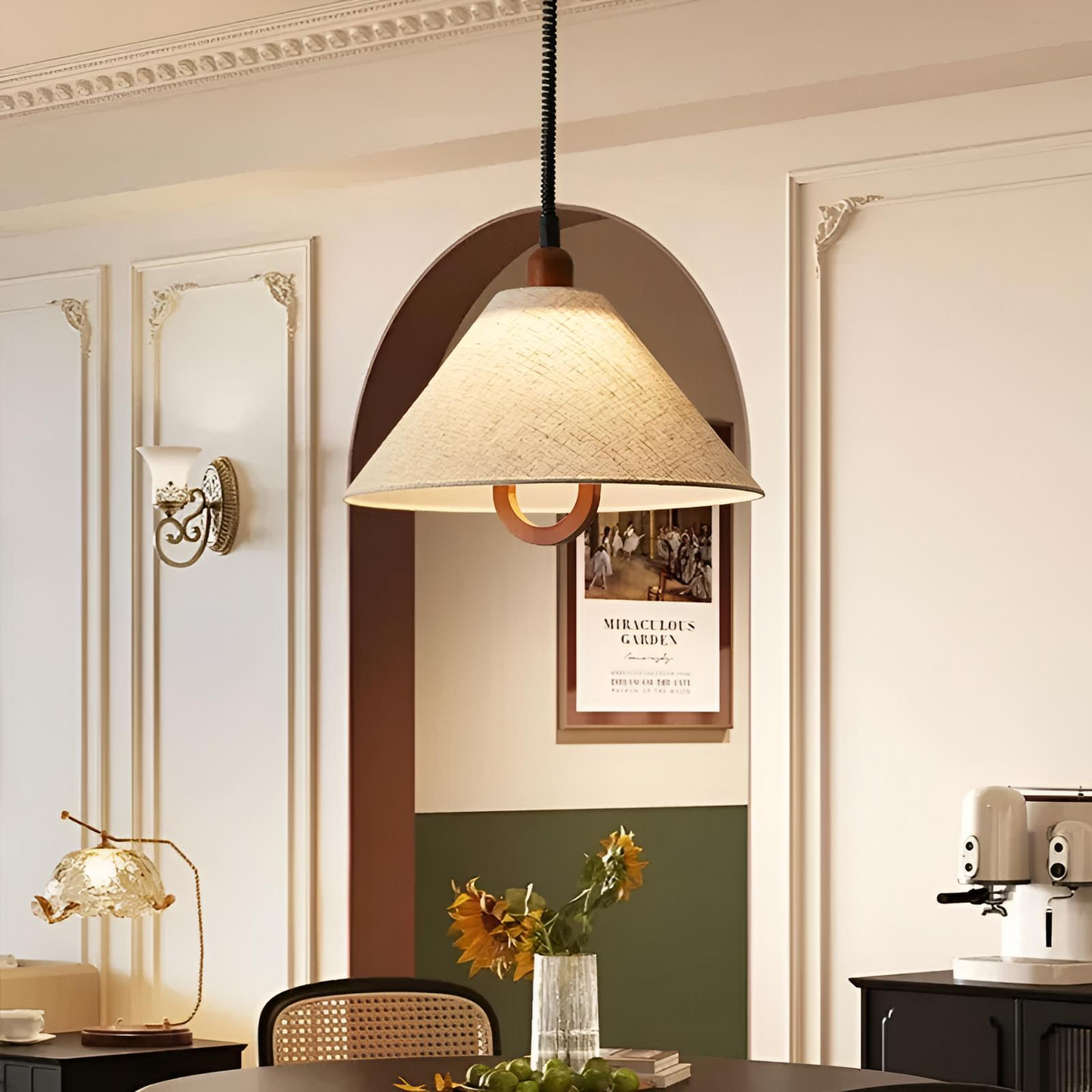 Pendellampa i nordisk minimalistisk design taklampa för kök matsal sovrum vardagsrum