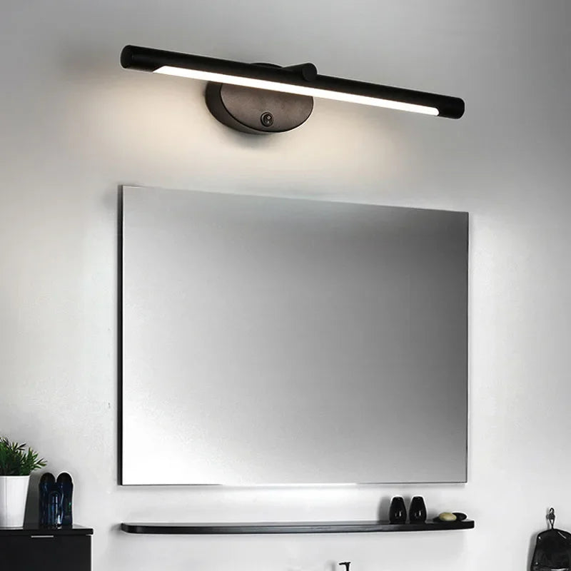 Modern LED vägglampa med touch funktion för badrum spegel och sovrum