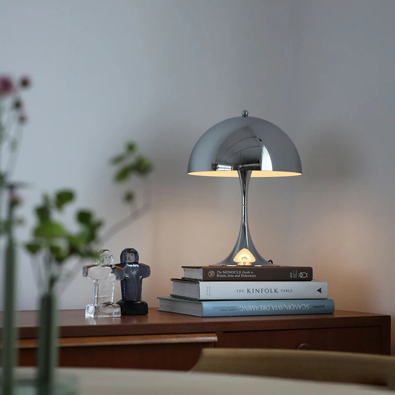 Glowcap | Vintage svampbordslampa – dekorativ LED-lampa för sovrum och vardagsrum