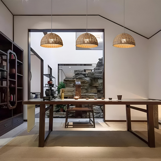 Handgjord bambupendel Modern Enlightenment – naturinspirerad design