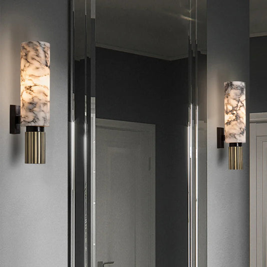 lumora | Modern vägglampa i marmor för sovrum, hall och vardagsrum