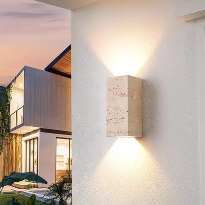 Sabiglow | Modern Wabi-Sabi LED-vägglampa – för inomhus och utomhusbruk