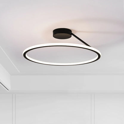 Modern LED-taklampa med cirkelformad design