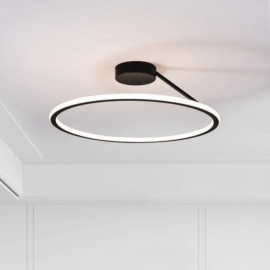 Modern LED-taklampa med cirkelformad design
