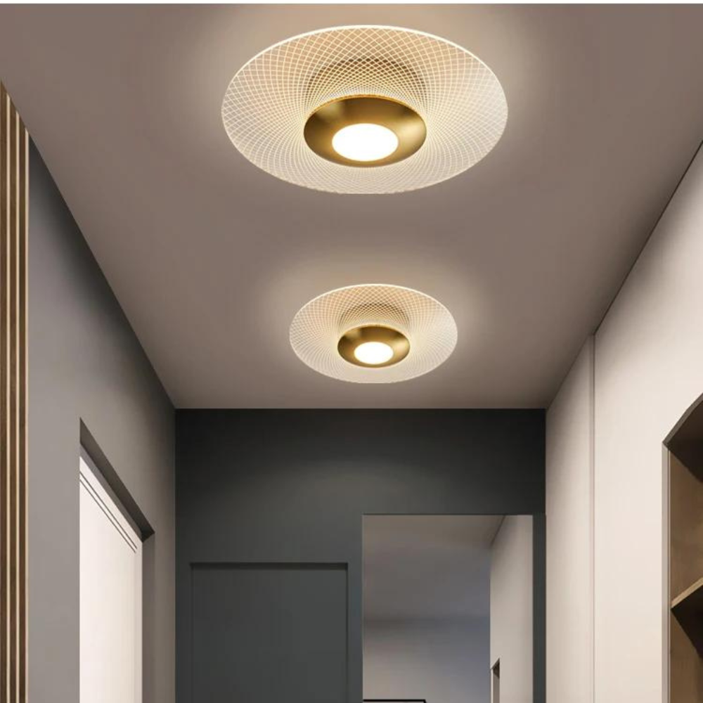 Modern taklampa i aluminium – elegant plafond med dimbart LED-ljus
