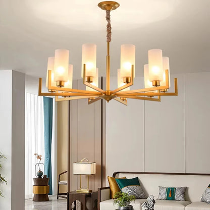 Modern LED-krona i nordisk retrodesign för vardagsrum och matsal