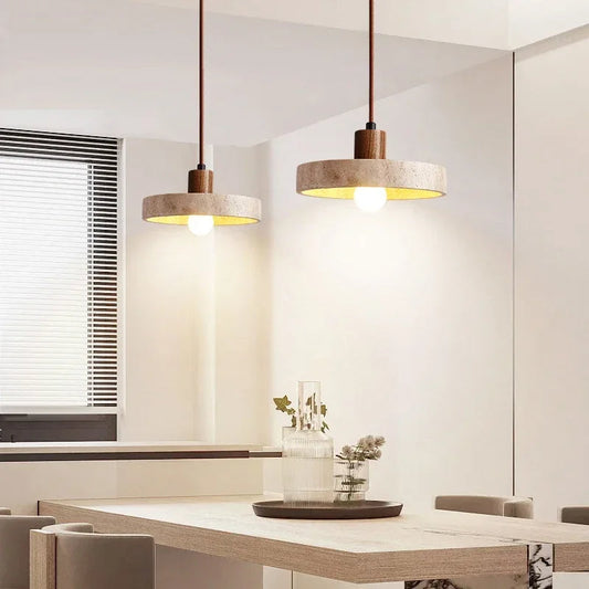 Cavalume | Taklampa i natursten med E27 LED-lampa – elegant och modern