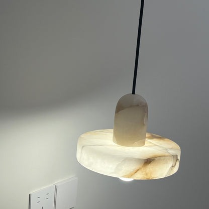 Lyxig marmortaklampa med kopparfäste för kök matsal sovrum
