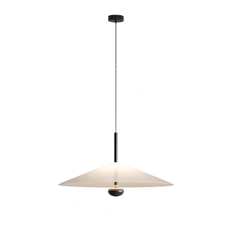Modern vit pendellampa i minimalistisk design för kök och vardagsrum