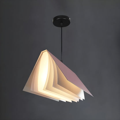 Kreativ bokformad takpendel färgglad modern barnrum lampa inredning
