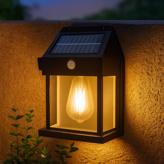 Sunguard | Kraftfull solcellsdriven LED gatlampa – vattentät vägg- och gångbelysning