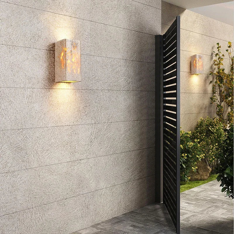 Sabiglow | Modern Wabi-Sabi LED-vägglampa – för inomhus och utomhusbruk