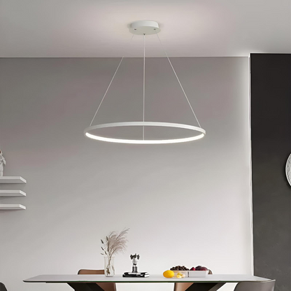 Modern rund LED-pendellampa för vardagsrum, matsal och kök