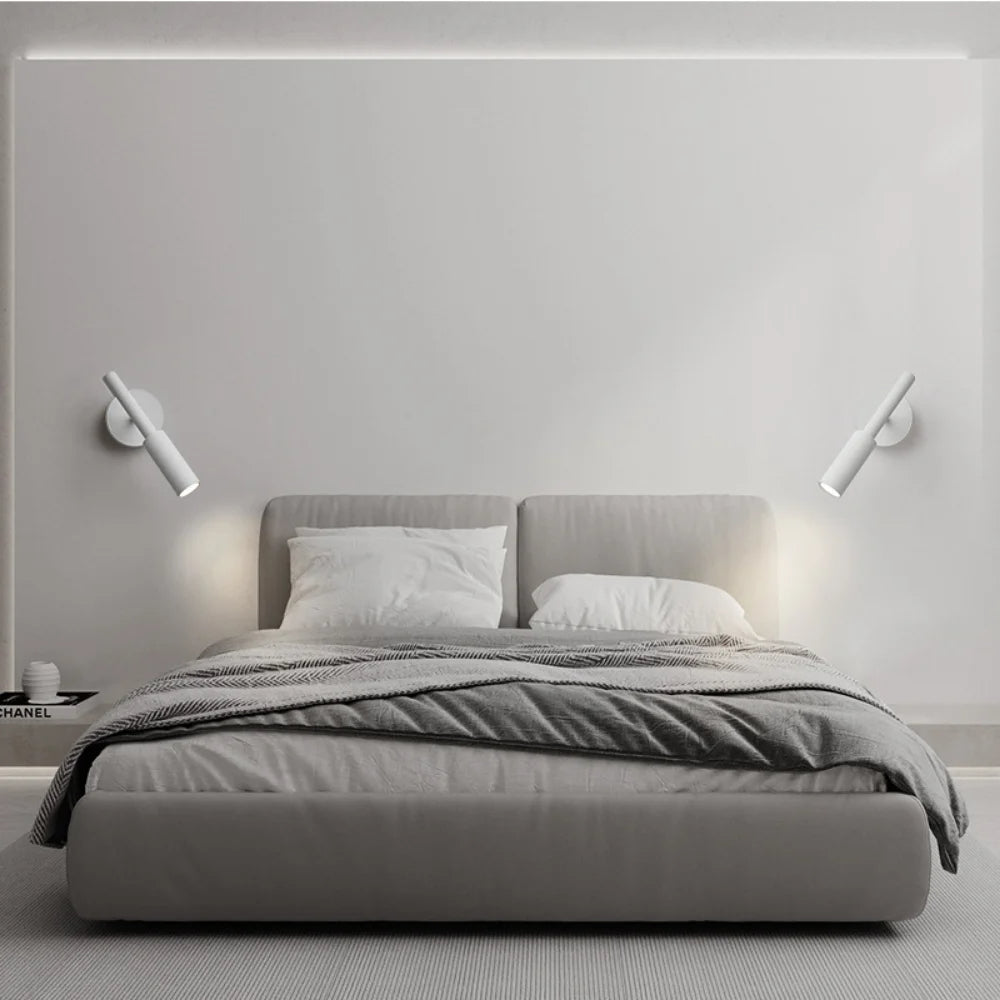 Modern justerbar vägglampa i aluminium LED för sovrum vardagsrum hall
