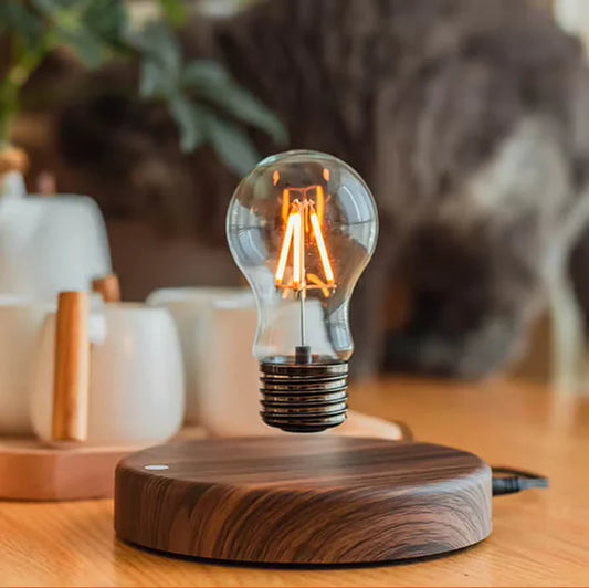Svävande LED-lampa med magnetisk levitation och touchkontroll