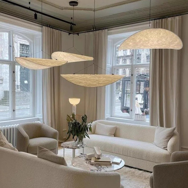 Handgjord silkespendel – nordisk wabi-sabi design för matsal och vardagsrum