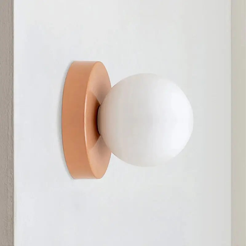 Minimalistisk vägglampa i glas och metall med LED för sovrum hall trappa