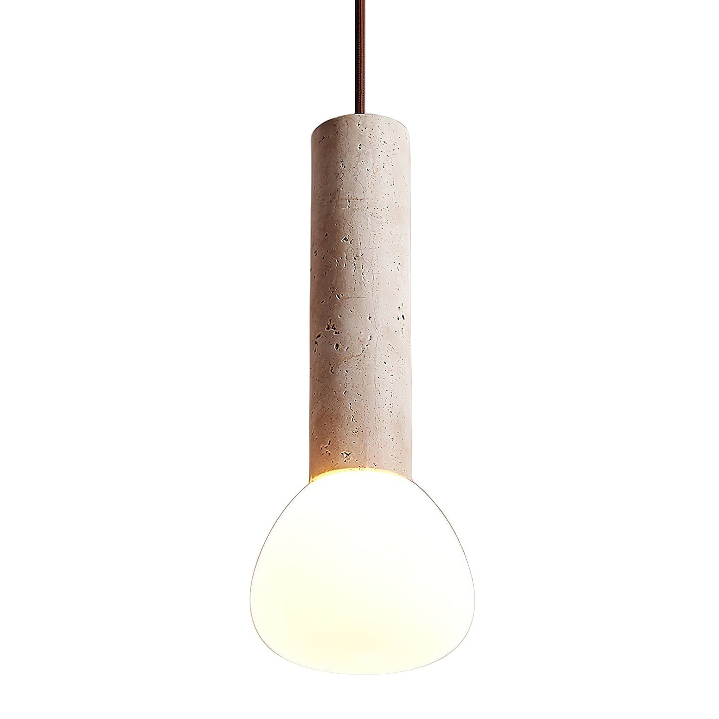 Modern LED pendellampa i sten minimalistisk design
