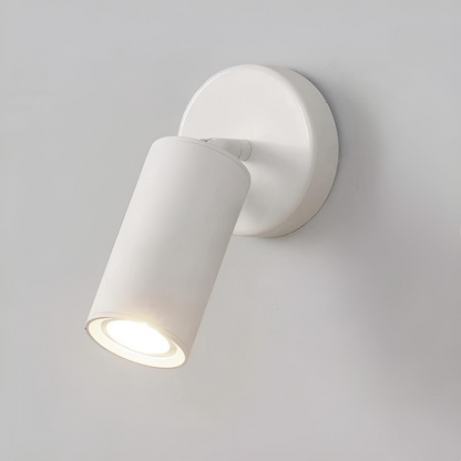 Roterbar LED väggspot i aluminium med 1 eller 2 huvuden för sovrum kök läsbelysning