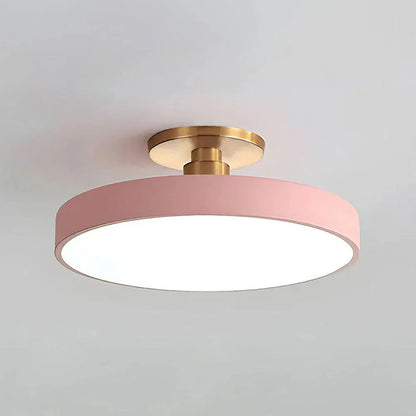 Macaron Modern LED Taklampa i Akryl – Färgglad Plafond för Inomhusbelysning